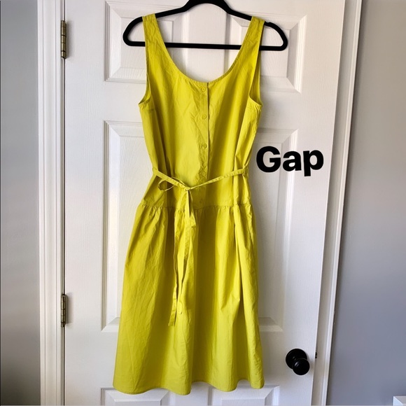GAP Dresses & Skirts - NWT Gap citron green cotton summer dress